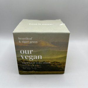 Our Vegan Heartleaf and Tiger Grass Cica Cream 3.38 oz - New and Sealed Box